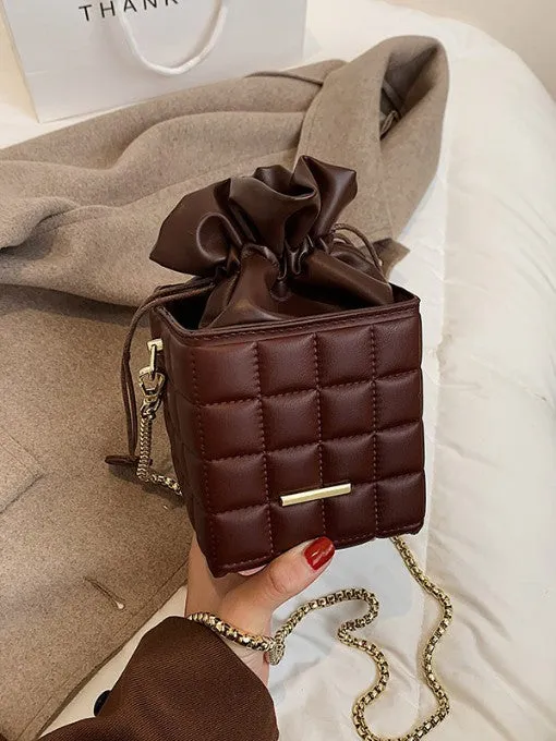 Quilted Bucket Handbag