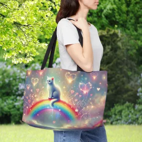 Rainbow Heart - Cat Lover - Weekender Tote Bag