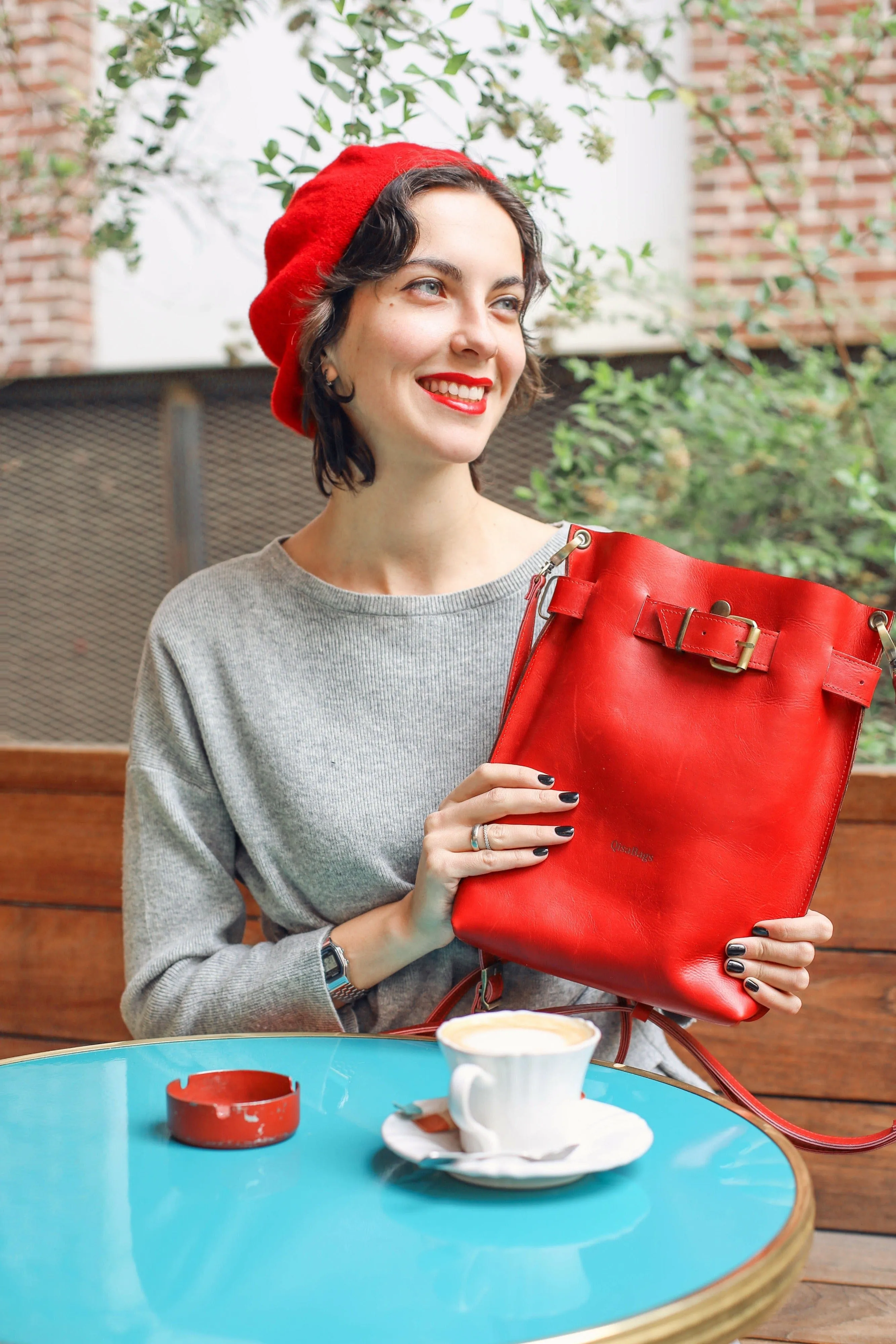 Red Leather Bag