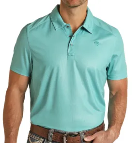 RRMT51R11k - Rock&Roll Denim Men's Polo- Jade