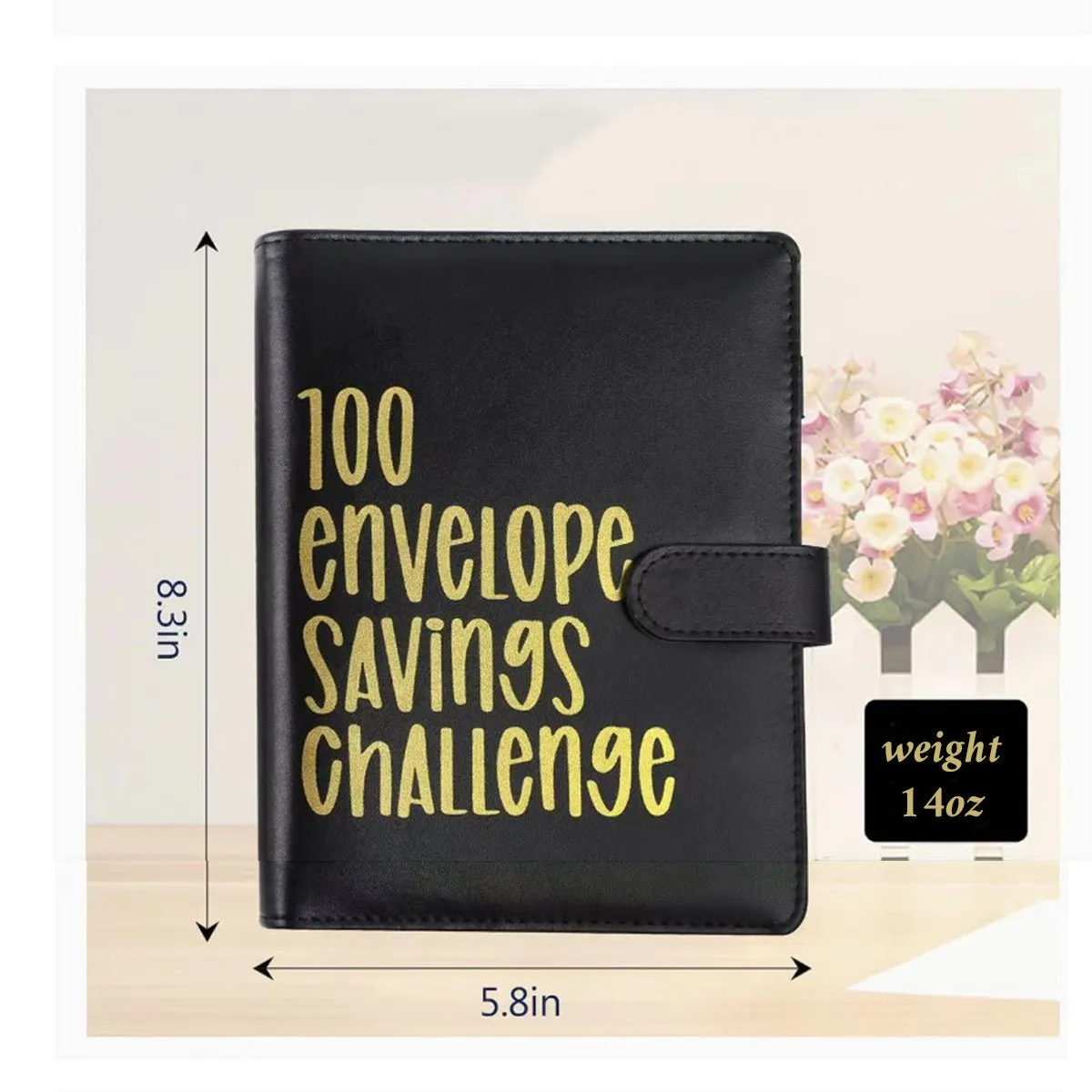 Saving Challenge Book Binder, Fun Easy Cash Budget 100 Envelope Saving Challenge