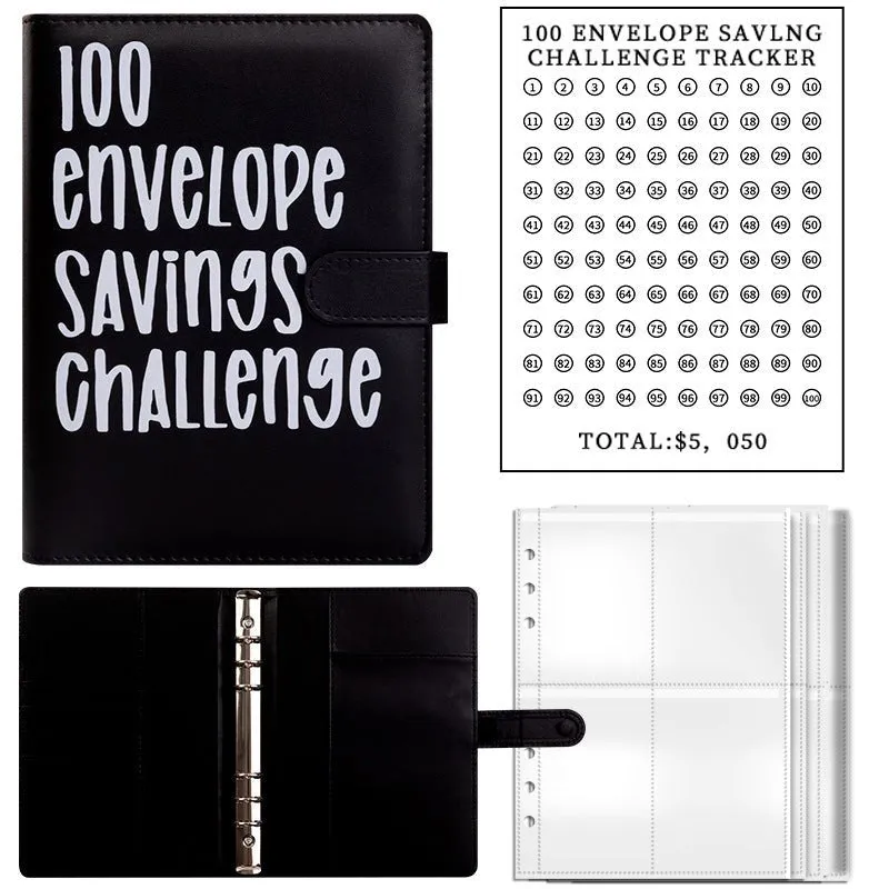 Saving Challenge Book Binder, Fun Easy Cash Budget 100 Envelope Saving Challenge