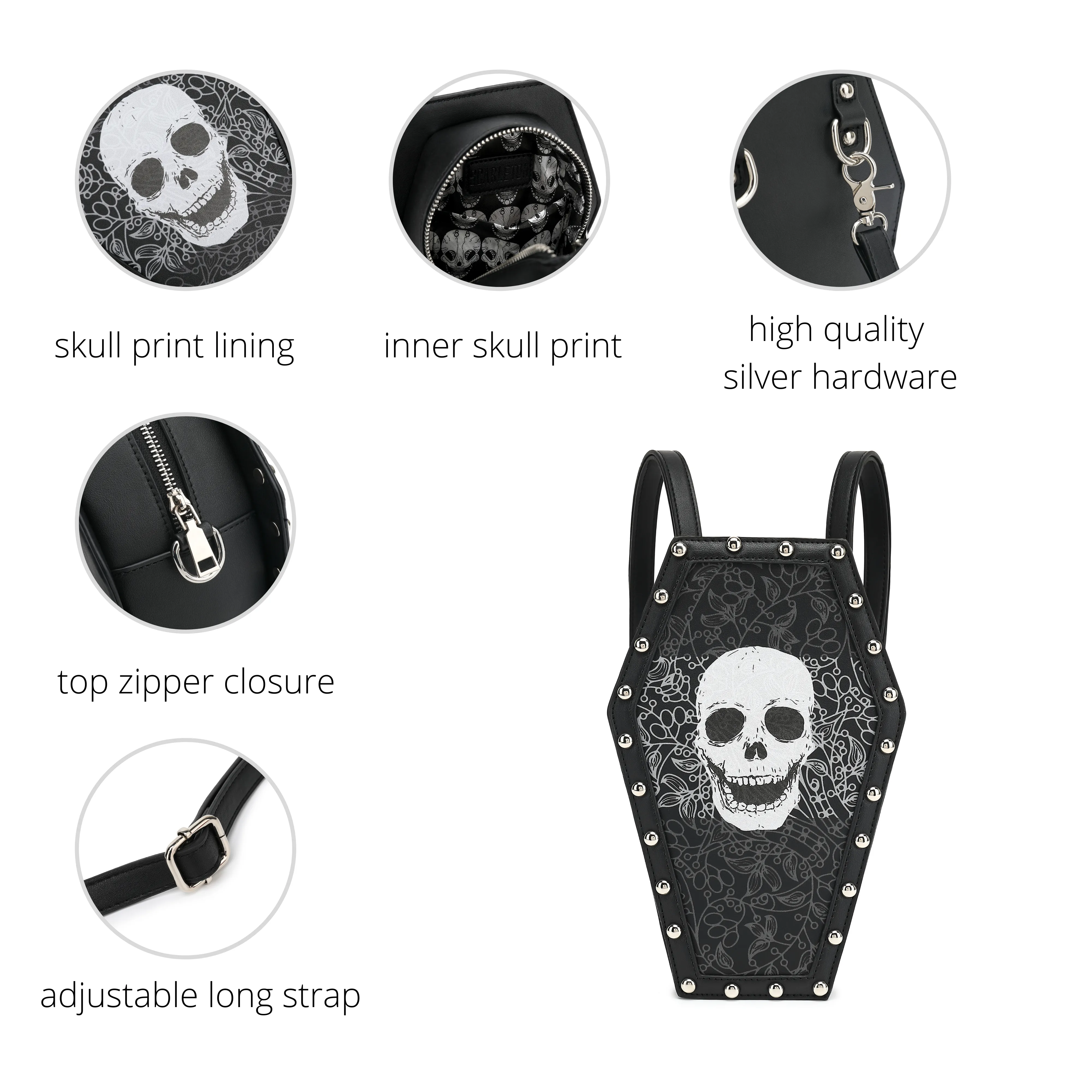 Scarleton Studded Coffin Bag H209201C