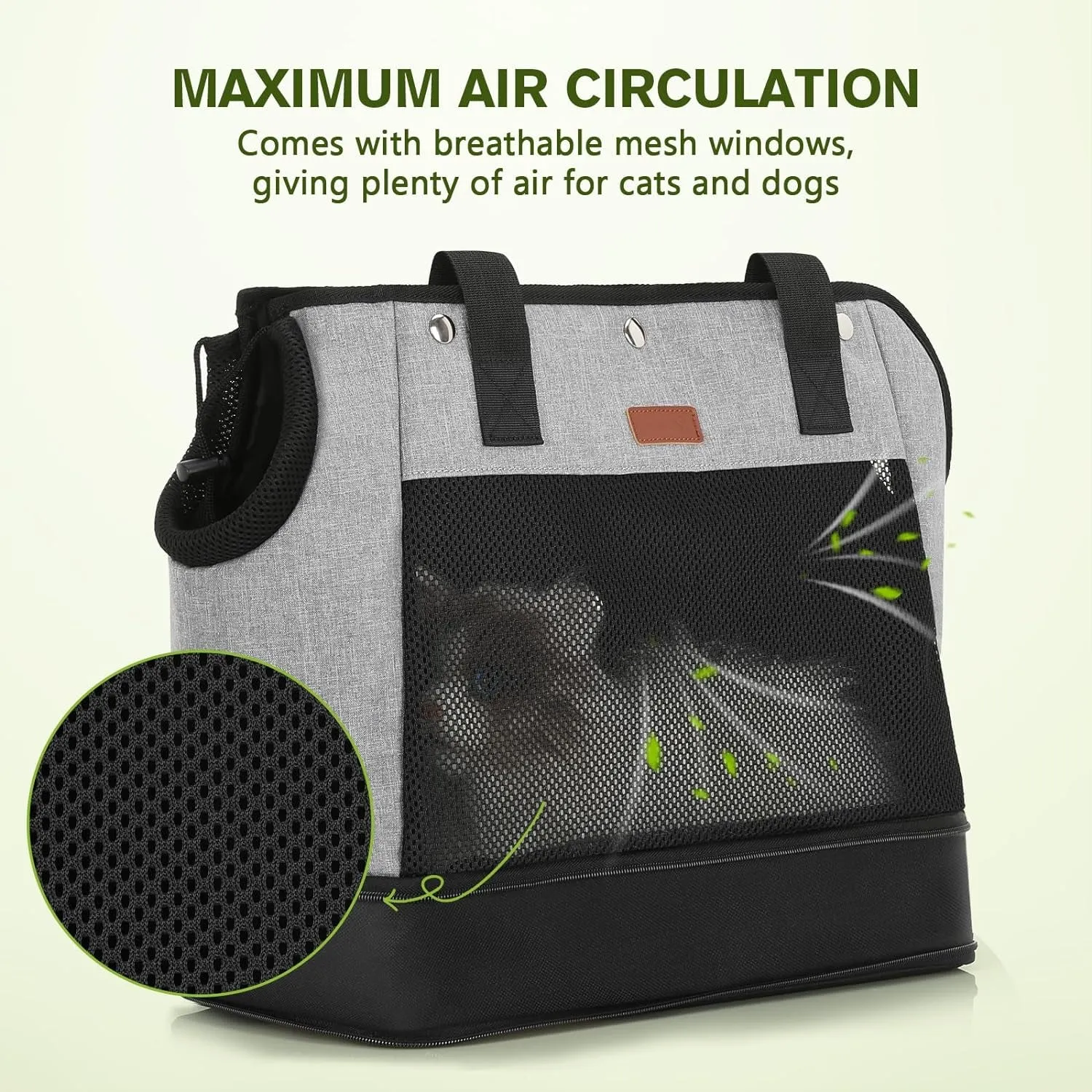 Small Dog Carrier, Expandable Soft Cat Carrier, Airline Approved Pet Carrier with Breathable Mesh, Supportive Cushion, Dog Purse Carrier for Small Dogs Tote for Travel Shopping Outdoor