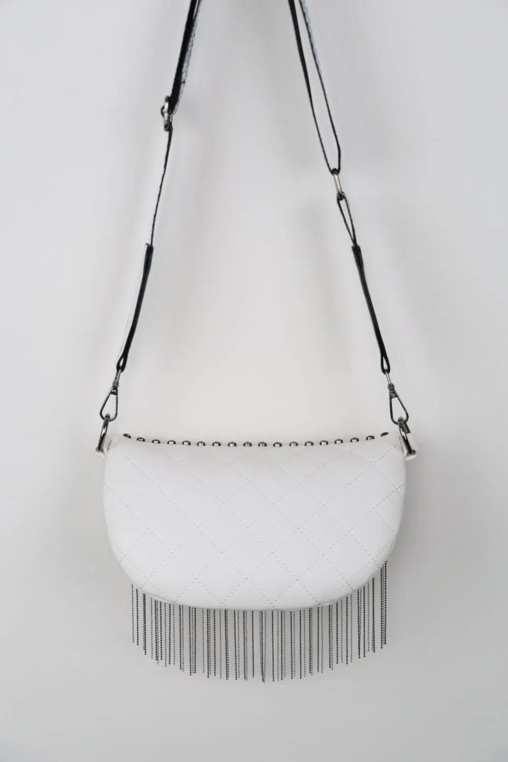 Studded Sling Bag with Fringes