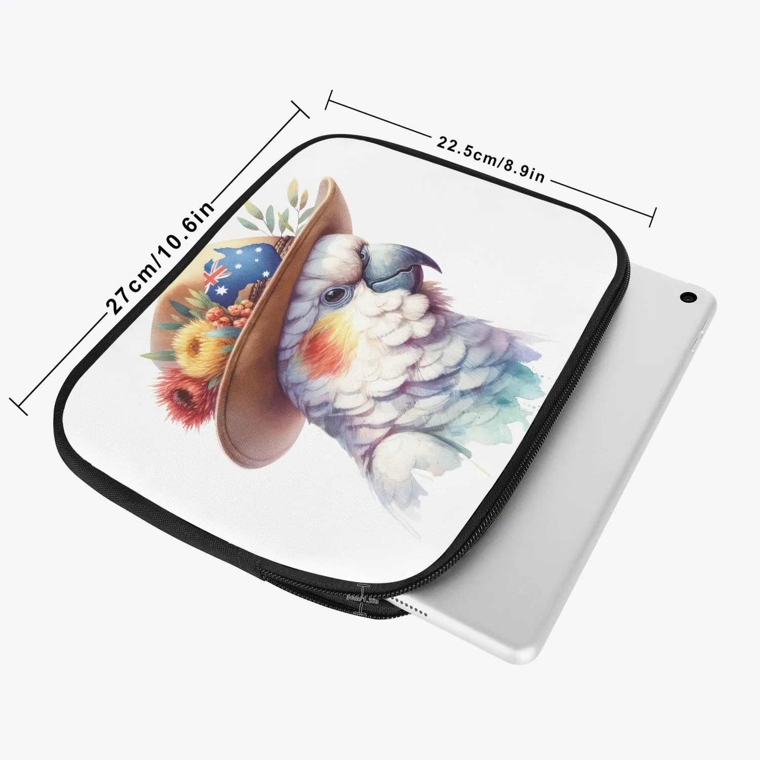 Tablet Sleeve - Australian Animals - Cockatoo