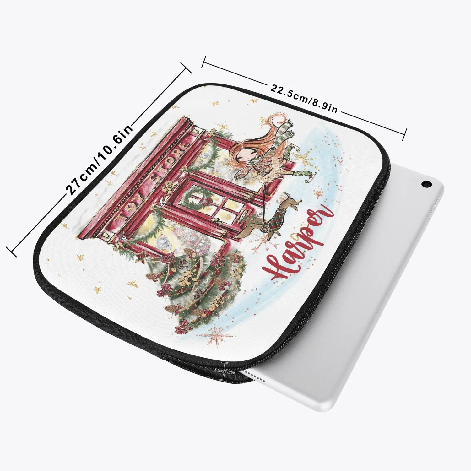 Tablet Sleeve  - Christmas Toy Shop, Girl Red Hair