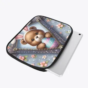 Tablet Sleeve - Easter - Bear with Bunny Ears