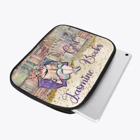 Tablet Sleeve - Just a Girl Who Loves Books, Red Hair