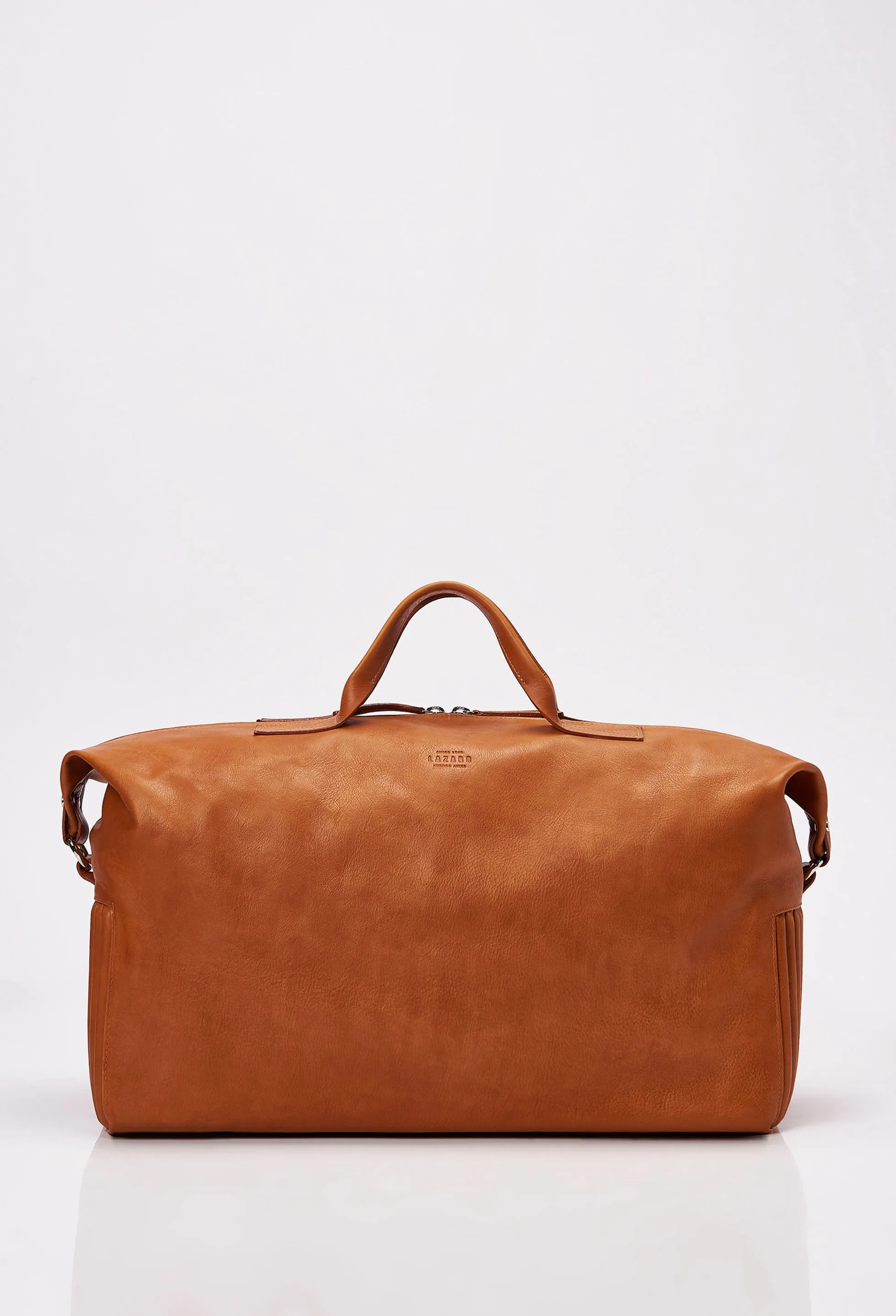 Tan Leather Duffel Bag