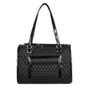 The Payton Pet Carrier - Black Quilted