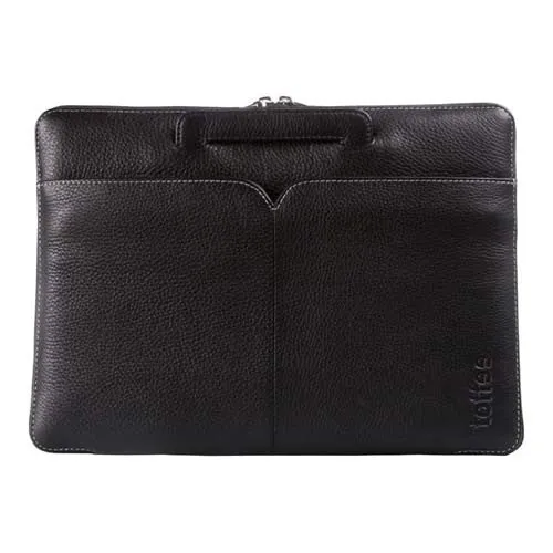 Toffee Leather Brief for 13inch MacBook Pro - Black