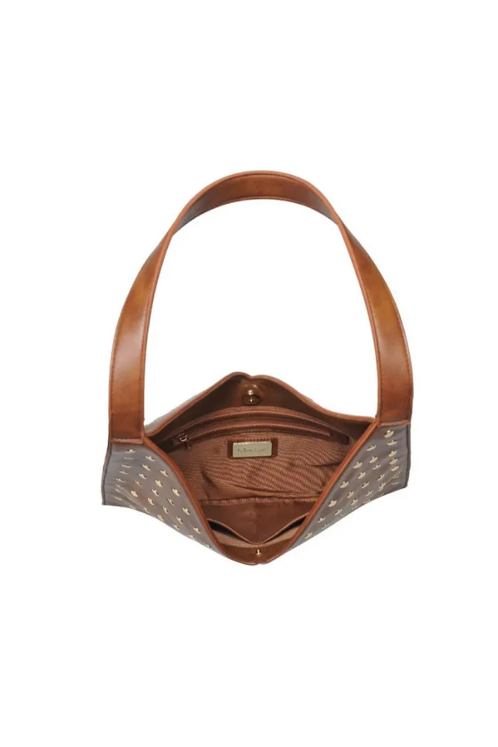 Tori Studded Hobo - Chocolate