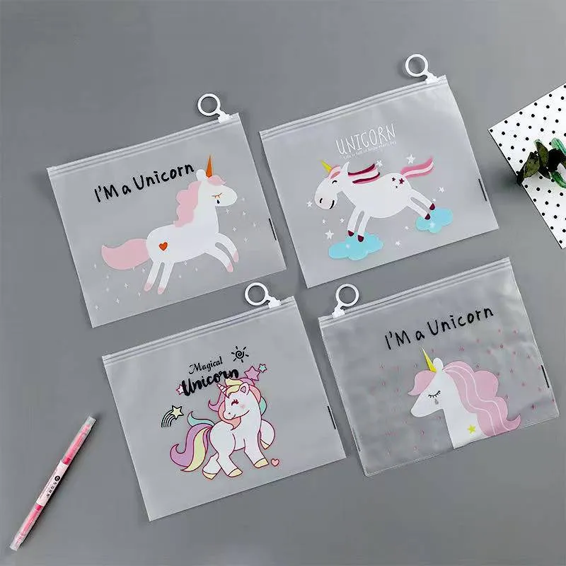 Unicorn A5 Zip Folder for Girls Zip folders | Random Design