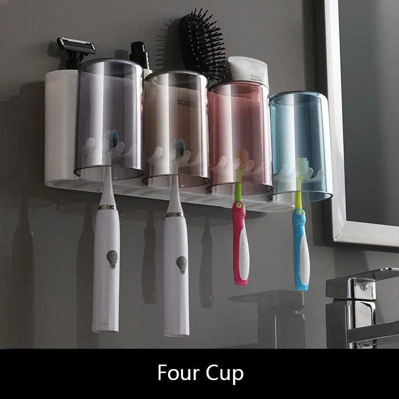 Universal Bathroom Organizer Multifunctional Toothbrush Holder