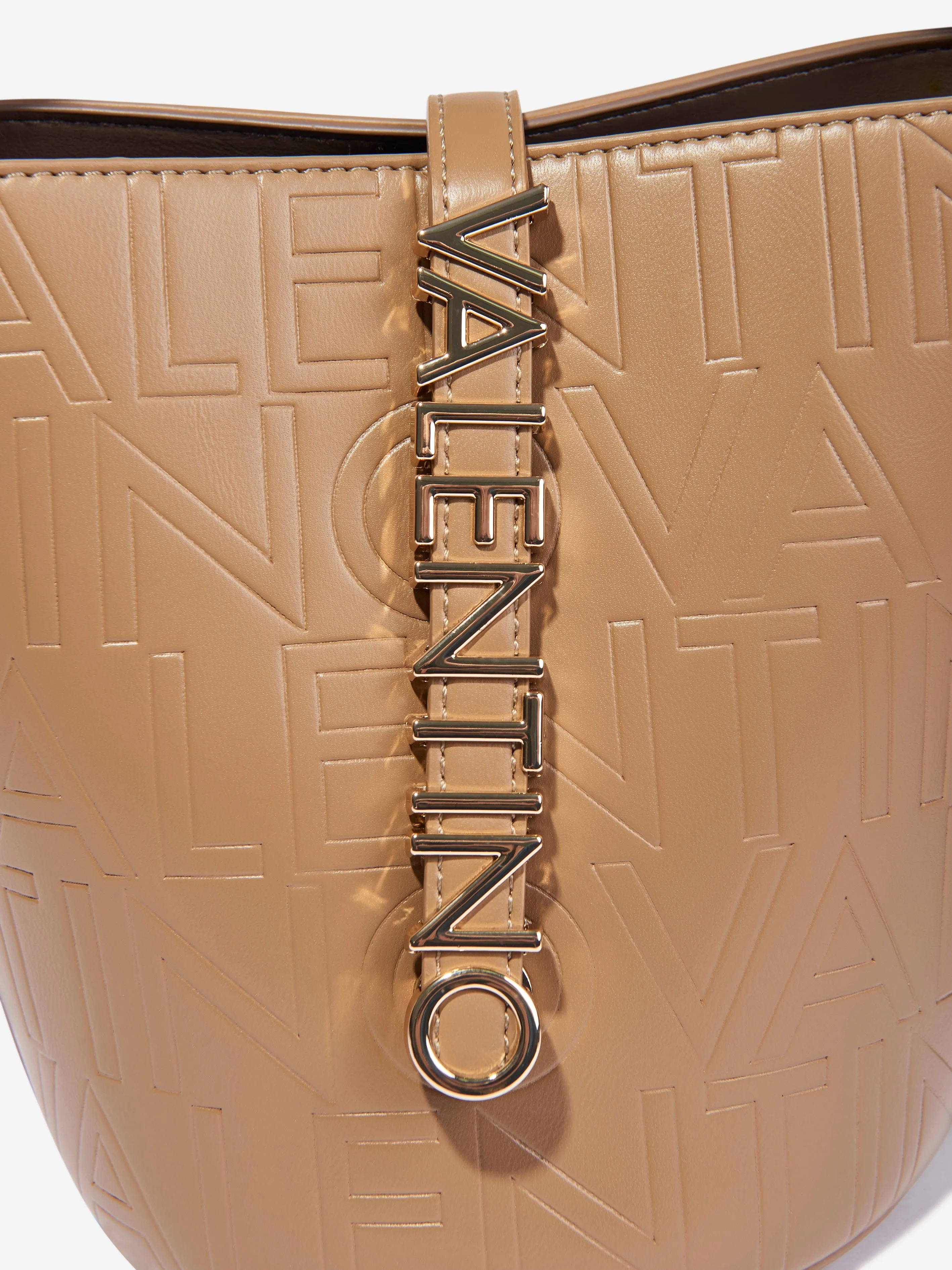 Valentino Girls Lio Re Bucket Bag in Beige (19cm)