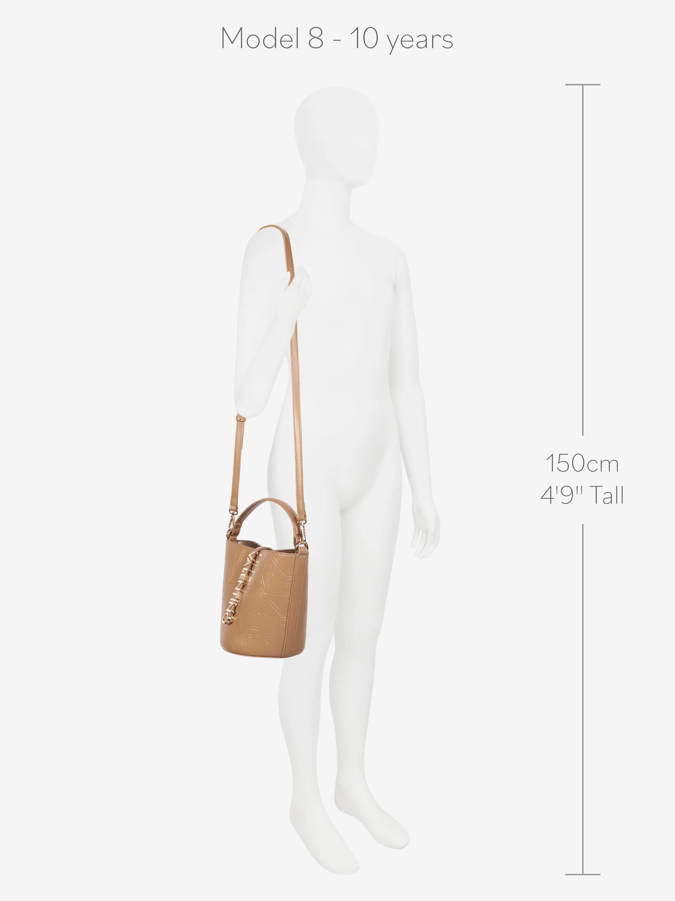 Valentino Girls Lio Re Bucket Bag in Beige (19cm)