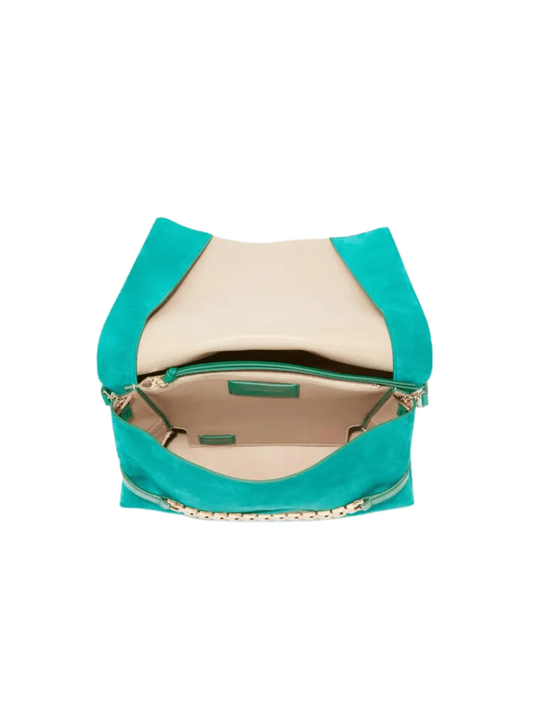 Victoria Beckham Chain Pouch Malachite