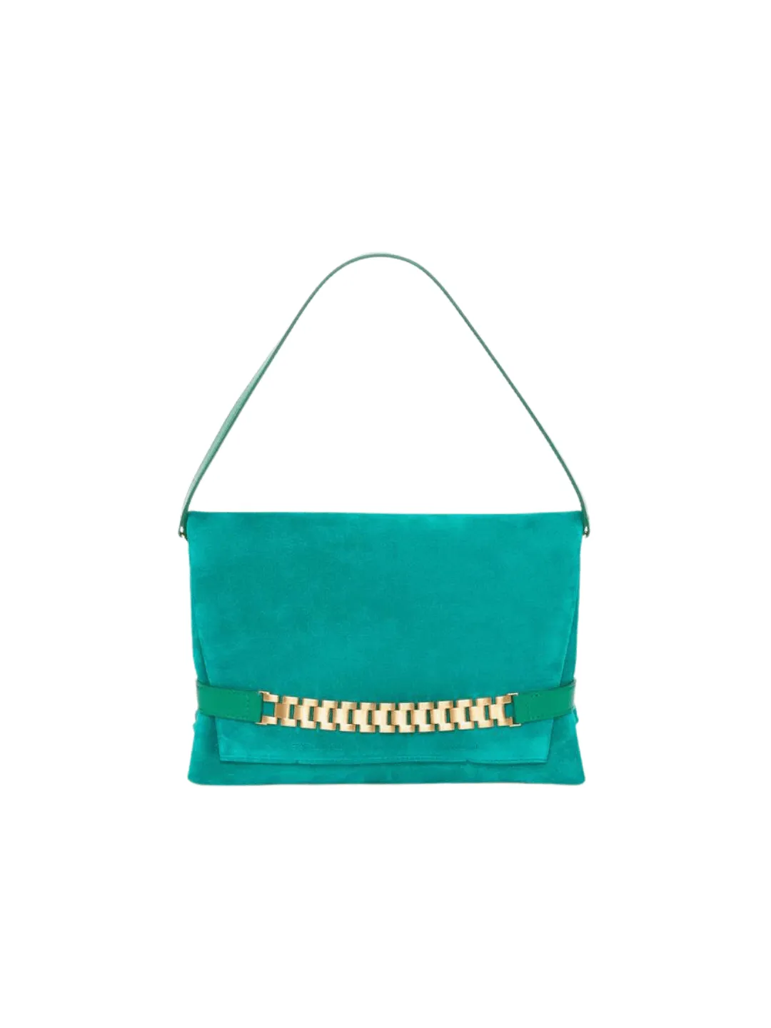 Victoria Beckham Chain Pouch Malachite