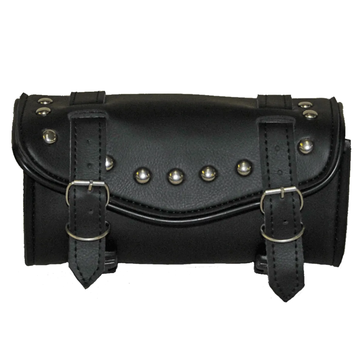 VS103 Vance Leather 2 Strap Studded Tool Bag with V-Shaped Flap