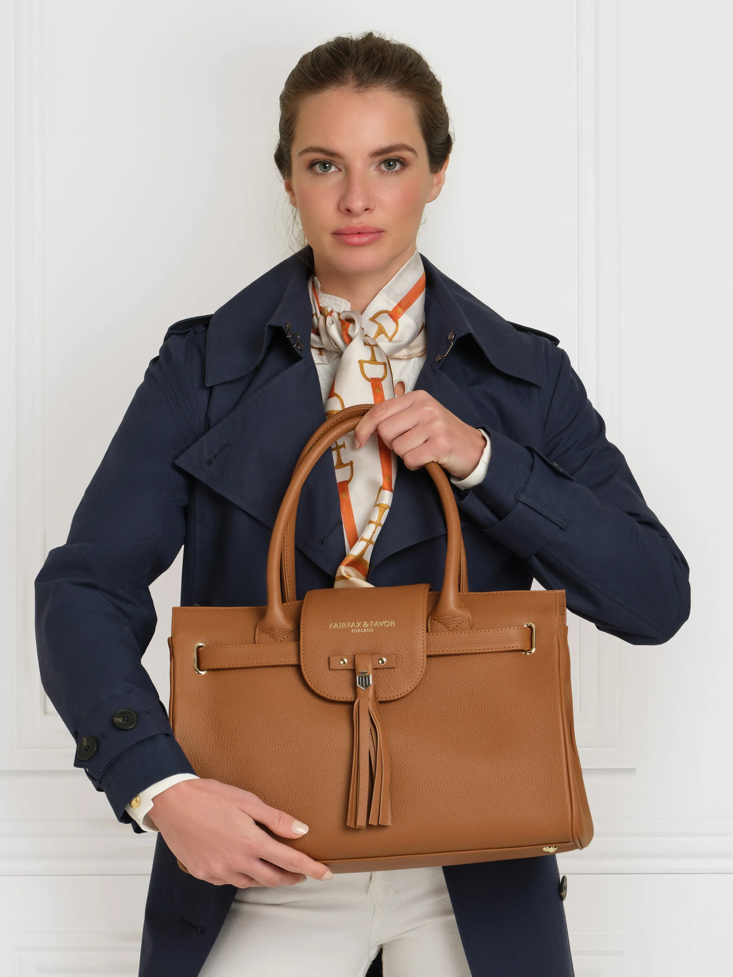 Windsor Handbag - Tan Pebbled Leather