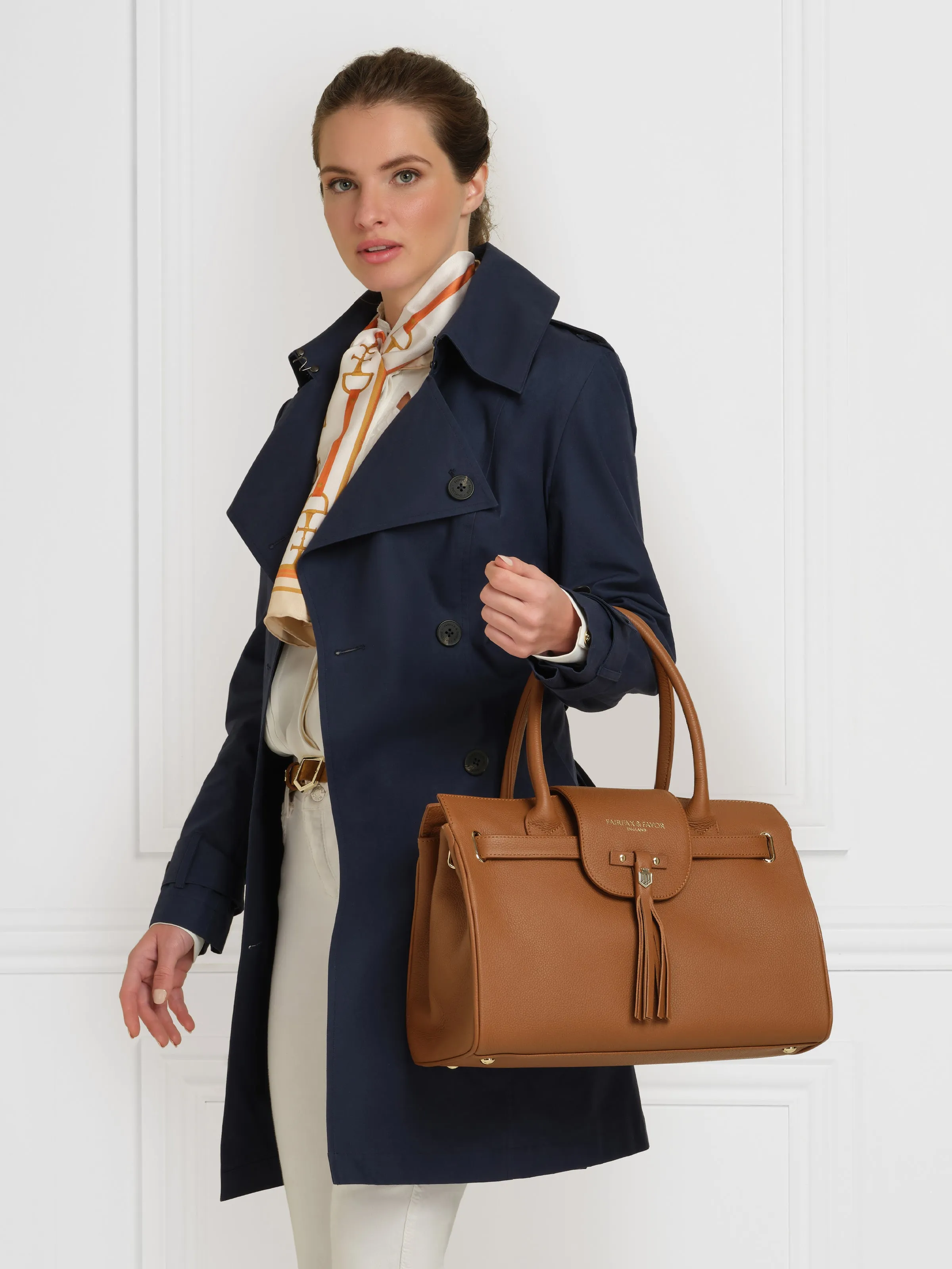 Windsor Handbag - Tan Pebbled Leather