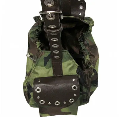 Winston Camouflage Sling with Eyelet & Stud Ornamentation