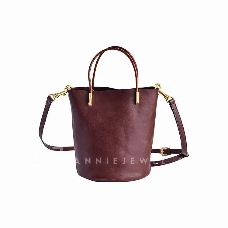 Women's Crossbody Bucket Bag Leather Small Leather Bucket Bag Crossbody