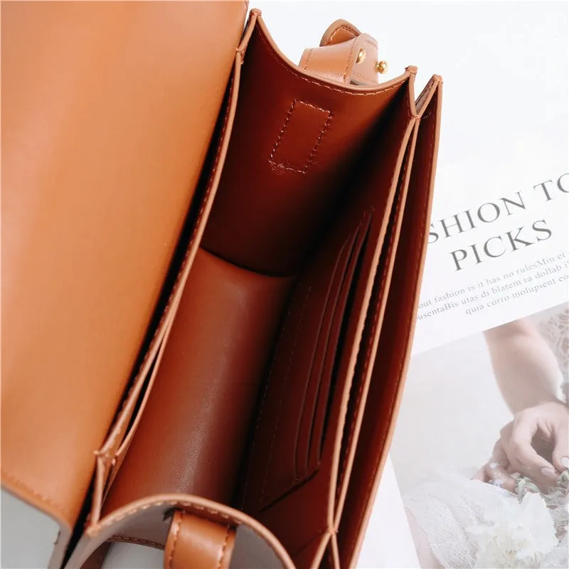 Womens Leather Small Saddle Bags For Women Cross Body Purse For Girls