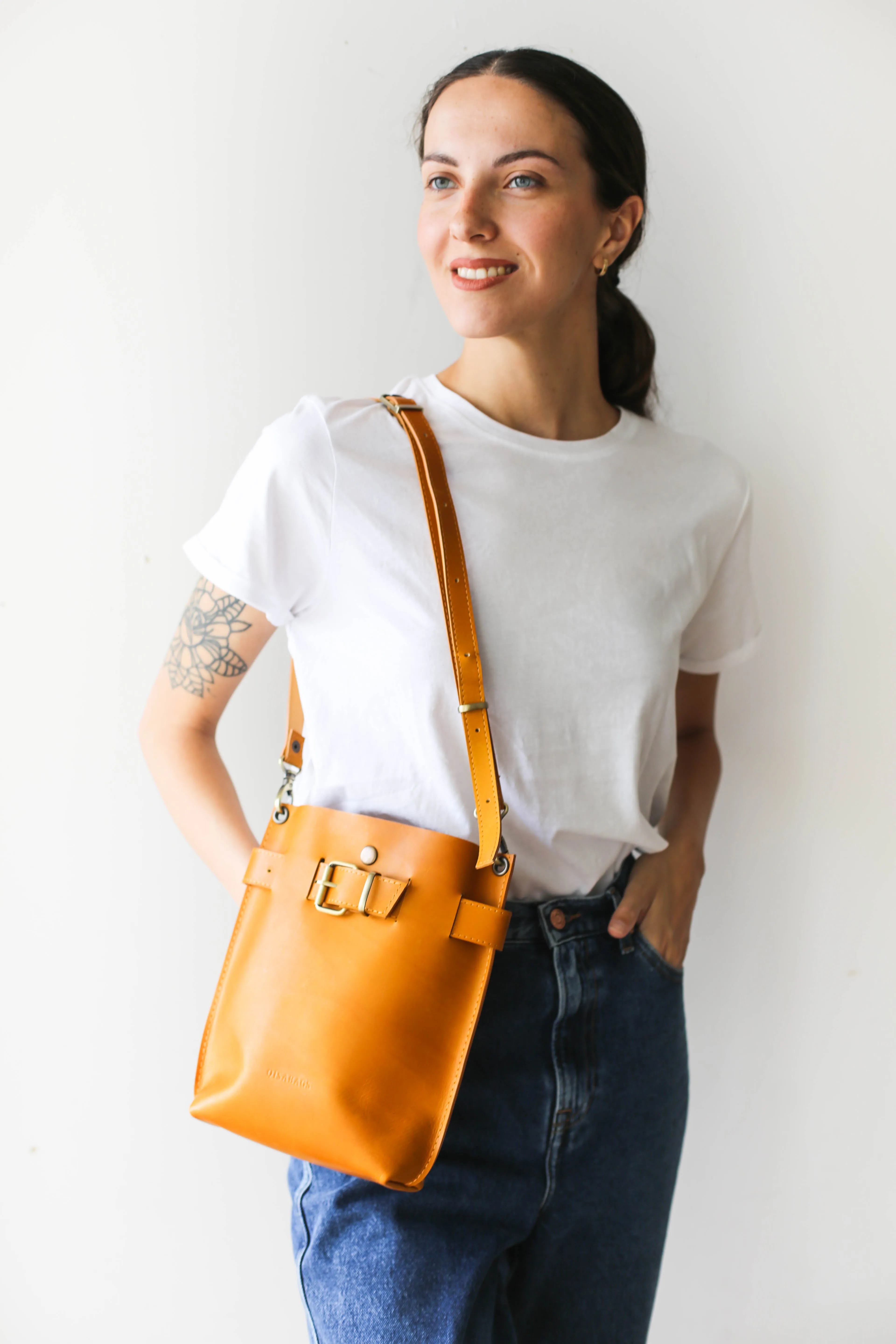 Yellow Leather Bag