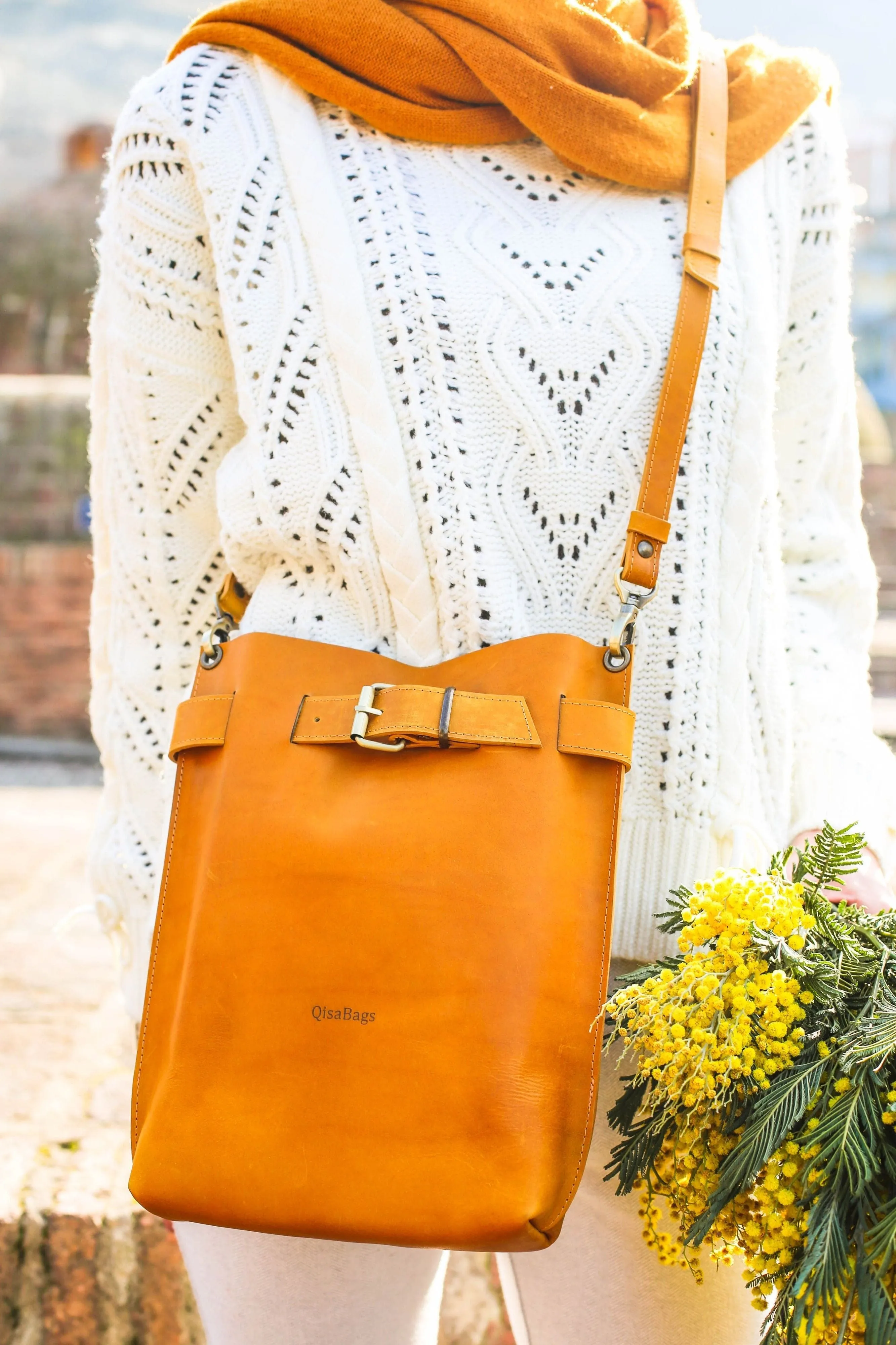 Yellow Leather Bag